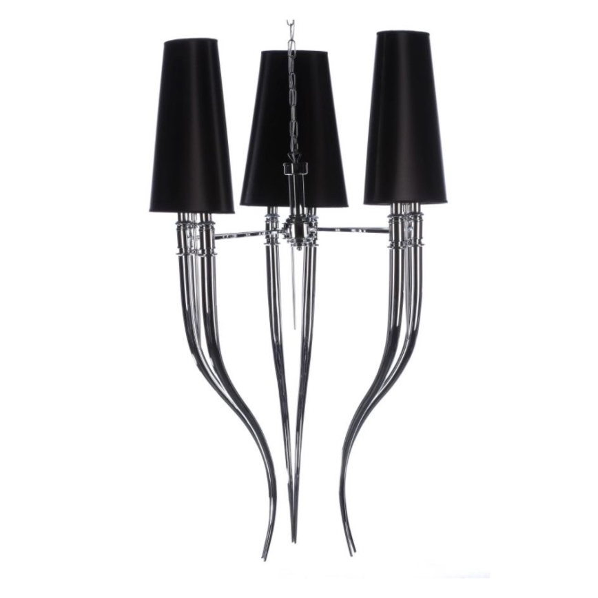Azzardo AZ1344 - Chandelier on a chain DIABLO 6xE14/11W/230V black