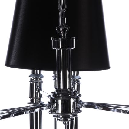 Azzardo AZ1344 - Chandelier on a chain DIABLO 6xE14/11W/230V black