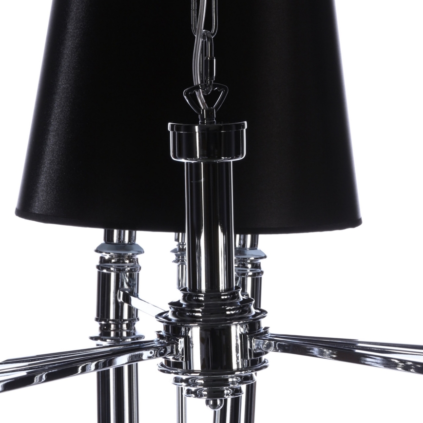 Azzardo AZ1344 - Chandelier on a chain DIABLO 6xE14/11W/230V black
