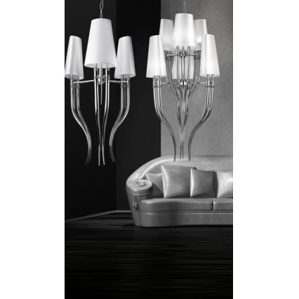 Azzardo AZ1344 - Chandelier on a chain DIABLO 6xE14/11W/230V black