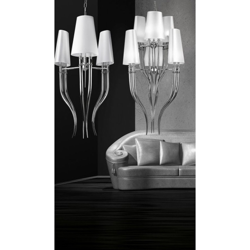 Azzardo AZ1344 - Chandelier on a chain DIABLO 6xE14/11W/230V black