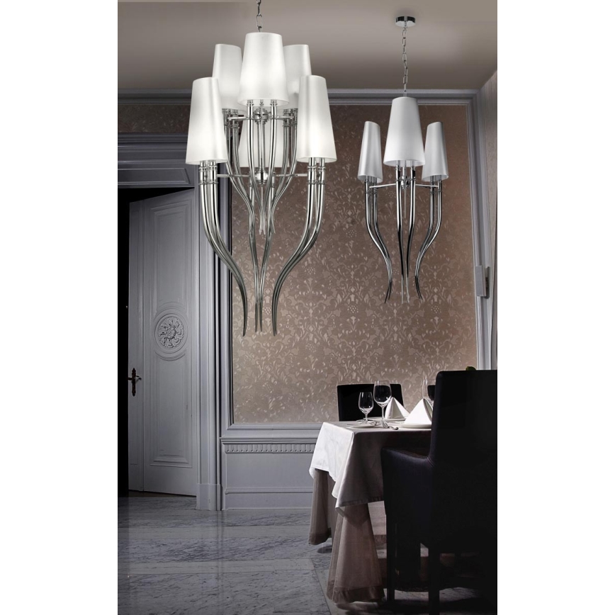 Azzardo AZ1344 - Chandelier on a chain DIABLO 6xE14/11W/230V black