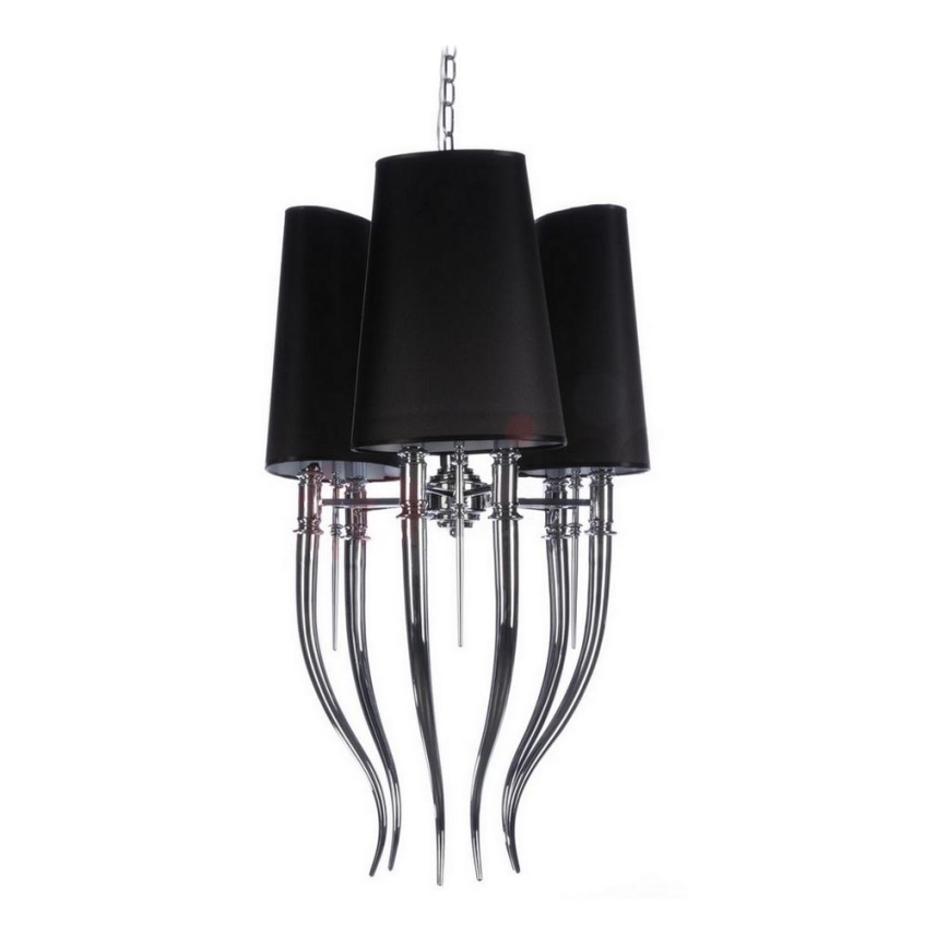 Azzardo AZ1345 - Chandelier on a chain DIABLO 6xE14/11W/230V black