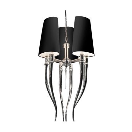 Azzardo AZ1345 - Chandelier on a chain DIABLO 6xE14/11W/230V black