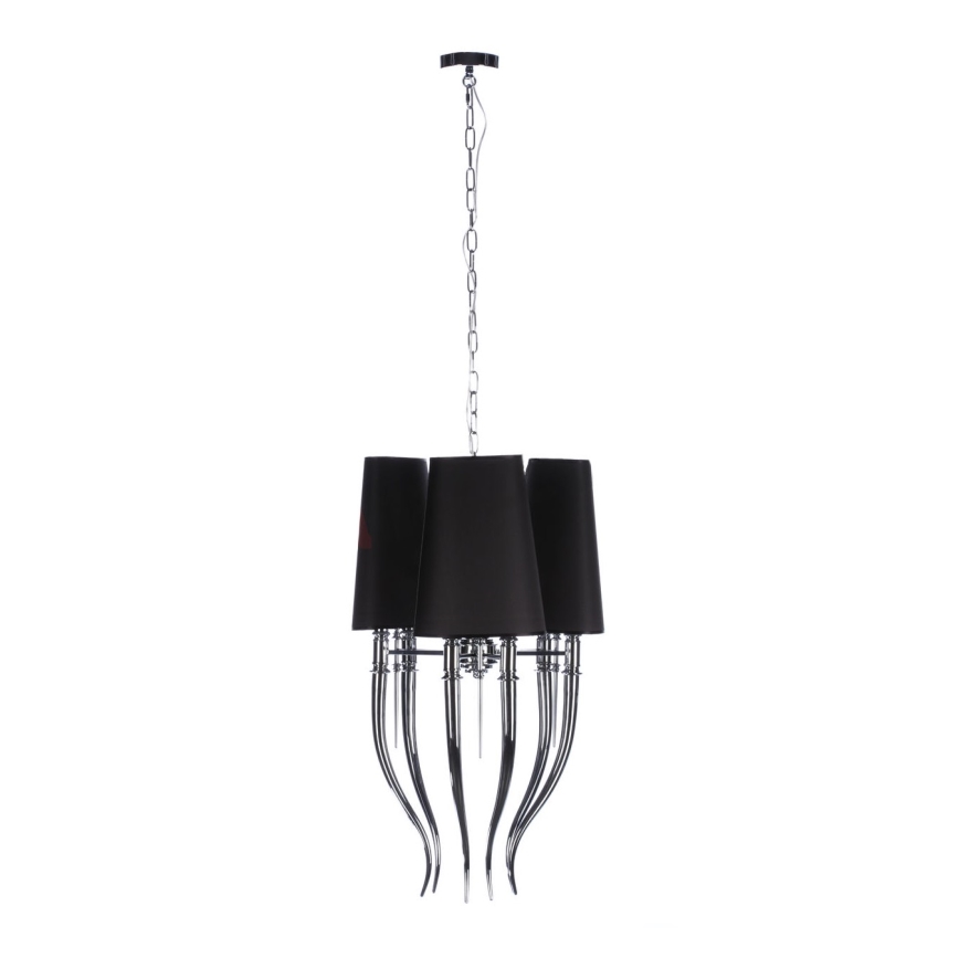 Azzardo AZ1345 - Chandelier on a chain DIABLO 6xE14/11W/230V black