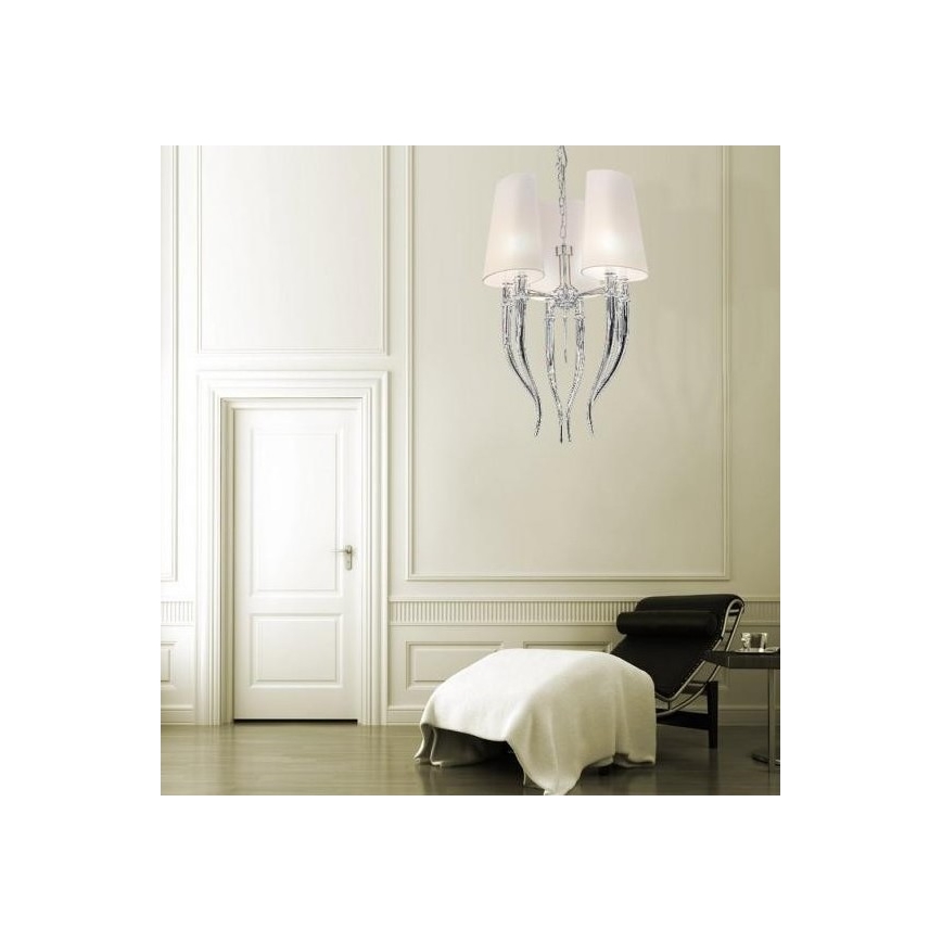 Azzardo AZ1345 - Chandelier on a chain DIABLO 6xE14/11W/230V black