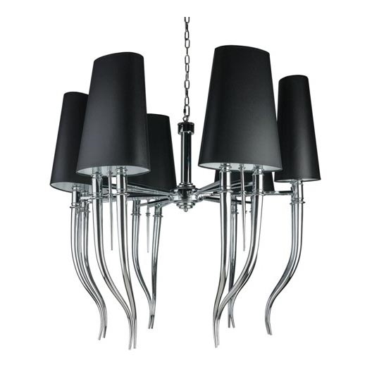 Azzardo AZ1390 - Chandelier on a chain DIABLO 12xE14/11W/230V black
