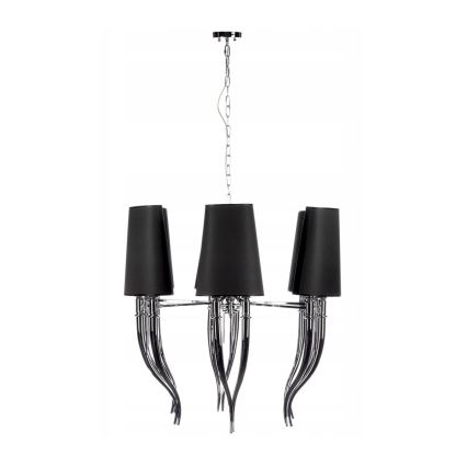 Azzardo AZ1390 - Chandelier on a chain DIABLO 12xE14/11W/230V black