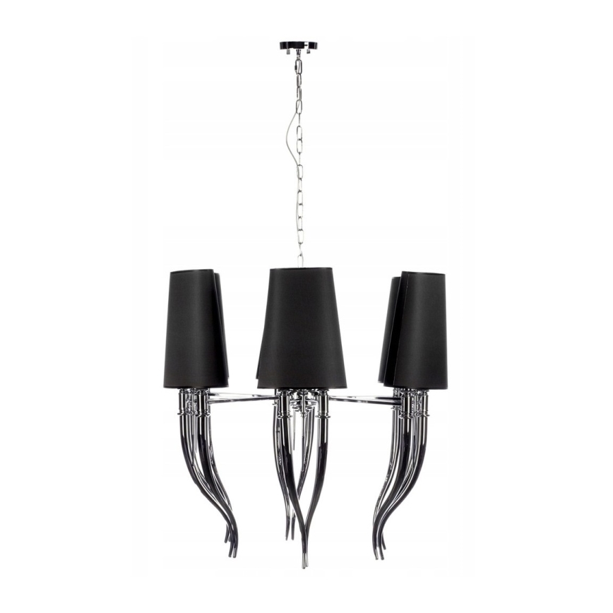 Azzardo AZ1390 - Chandelier on a chain DIABLO 12xE14/11W/230V black
