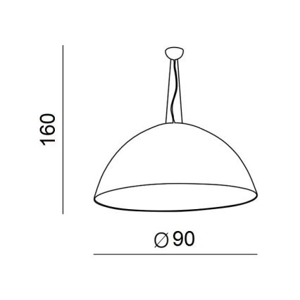 Azzardo AZ1402 - Chandelier on a string MAGMA 4xE27/60W/230V