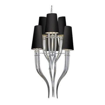 Azzardo AZ1417 - Chandelier on a chain DIABLO 12xE14/11W/230V black