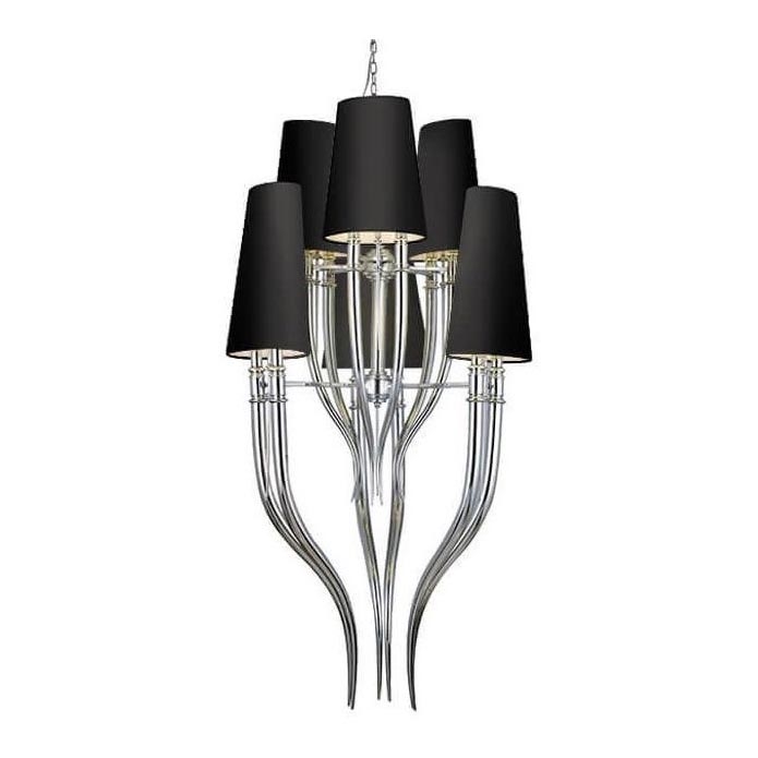 Azzardo AZ1417 - Chandelier on a chain DIABLO 12xE14/11W/230V black