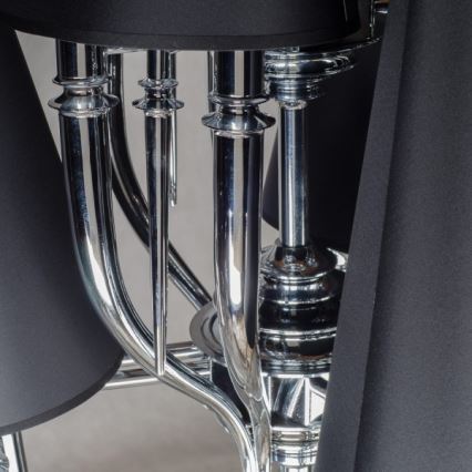 Azzardo AZ1417 - Chandelier on a chain DIABLO 12xE14/11W/230V black