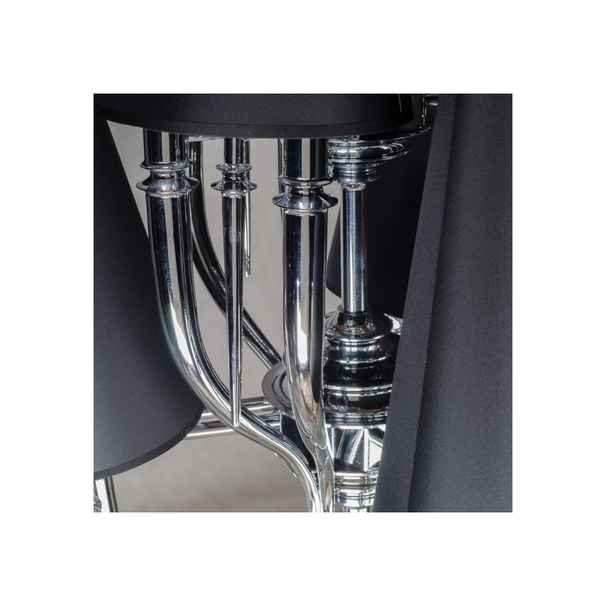 Azzardo AZ1417 - Chandelier on a chain DIABLO 12xE14/11W/230V black