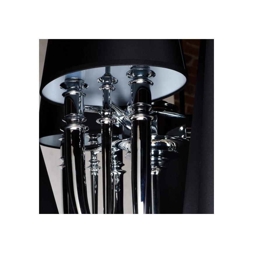 Azzardo AZ1417 - Chandelier on a chain DIABLO 12xE14/11W/230V black