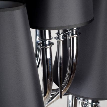 Azzardo AZ1417 - Chandelier on a chain DIABLO 12xE14/11W/230V black