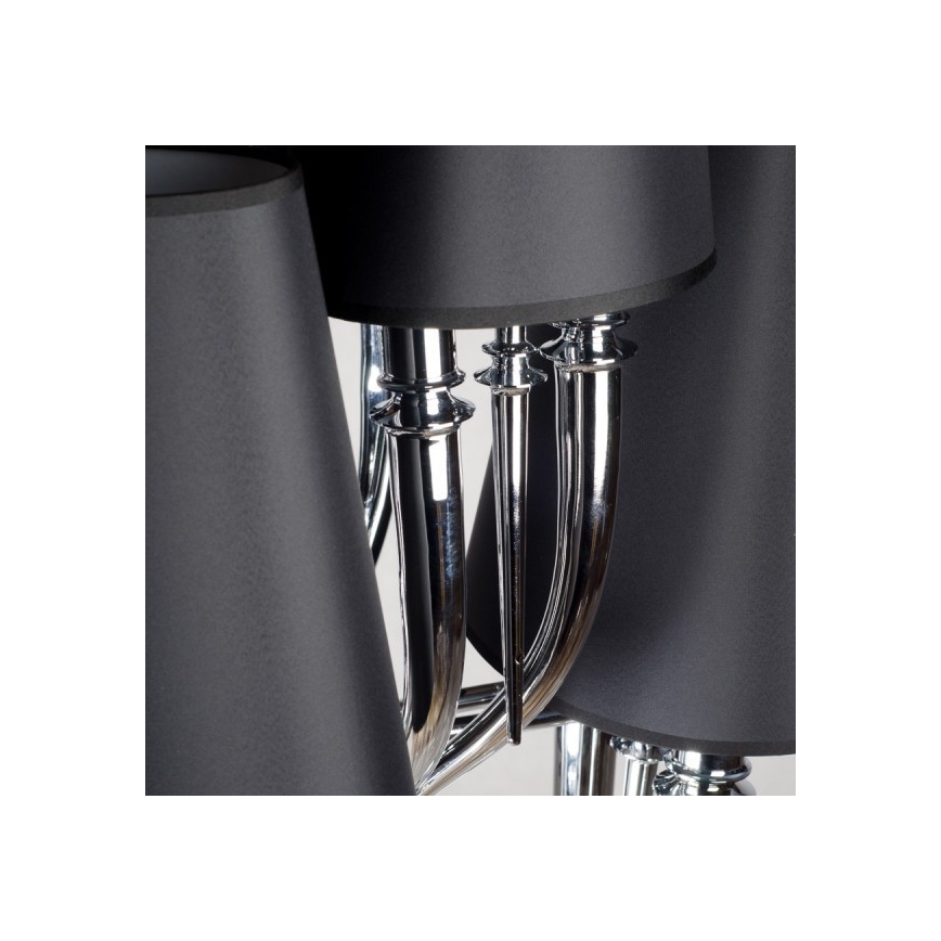 Azzardo AZ1417 - Chandelier on a chain DIABLO 12xE14/11W/230V black