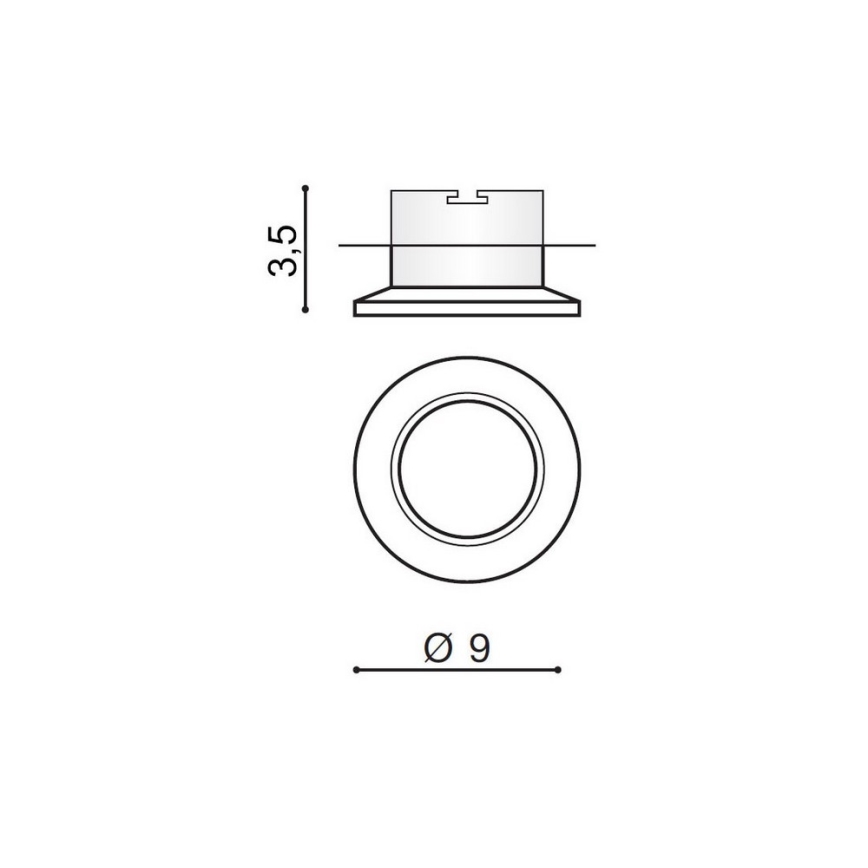 Azzardo AZ1482 - Recessed light ADAMO 1xGU10/50W/230V