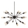 Azzardo AZ1657 - Pendant chandelier ORBIT 18xE27/60W/230V