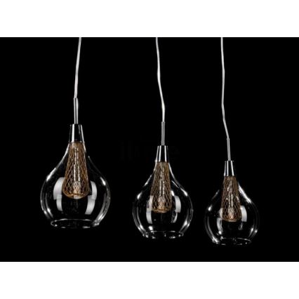 Azzardo AZ1689 - Chandelier on a string ELEKTRA 3xG9/40W/230V
