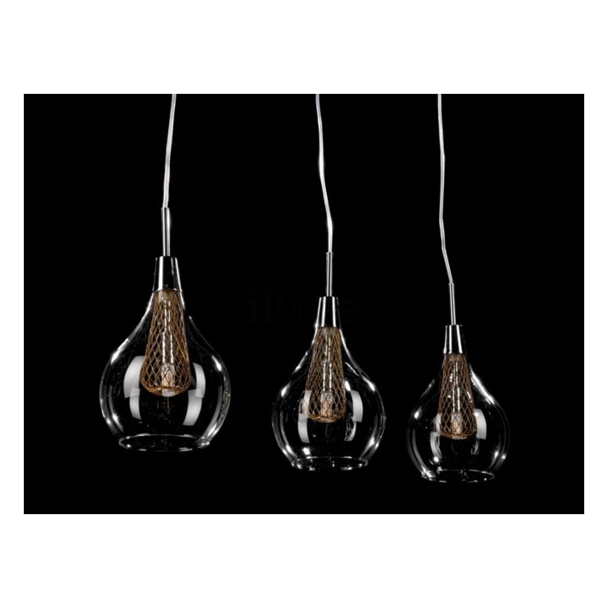 Azzardo AZ1689 - Chandelier on a string ELEKTRA 3xG9/40W/230V