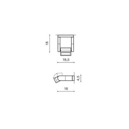 Azzardo AZ2132 - LED Outdoor wall light FRAME LED/8W/230V IP54