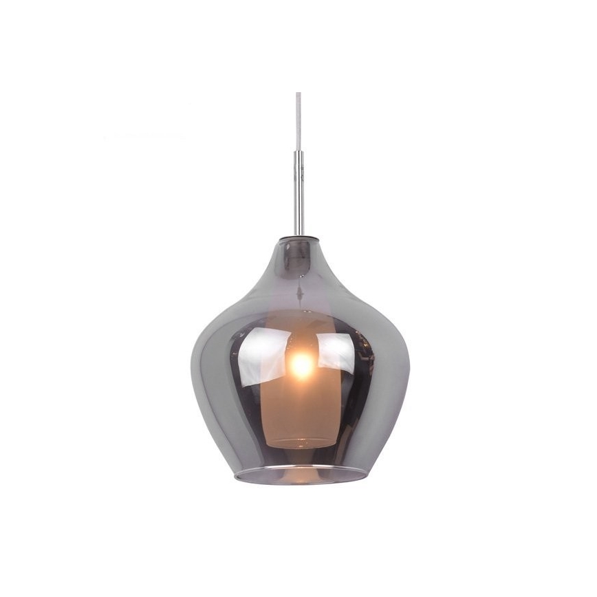 Azzardo AZ2148 - Chandelier on a string AMBER MILANO 1xG9/40W/230V