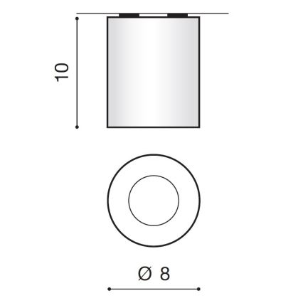 Azzardo AZ2558 - Outdoor ceiling light ARO 1xGU10/50W/230V IP54