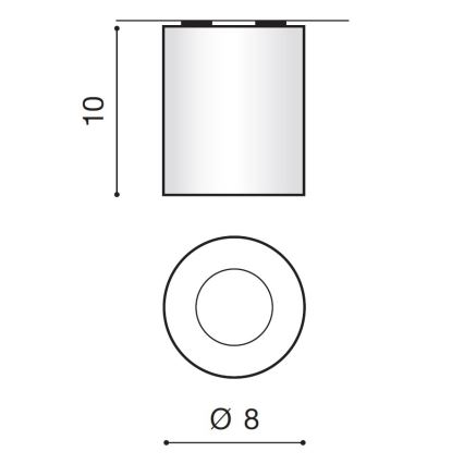 Azzardo AZ2559 - Outdoor ceiling light ARO 1xGU10/50W/230V IP54