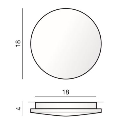 Azzardo AZ2715 - LED ceiling light ANCONA 1xLED/12W/230V