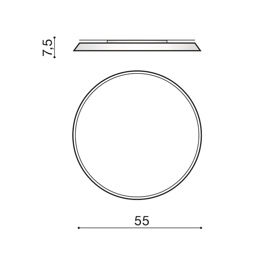 Azzardo AZ2739 - CORTONA LED Ceiling Light LED/50W/230V 4000K