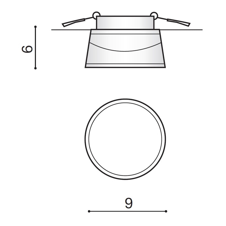 Azzardo AZ2773 - LED Bathroom suspended ceiling light UNA LED/7W/230V IP44