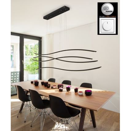 Azzardo AZ2912 - LED Dimming chandelier on a string WAVES 4xLED/70W/230V