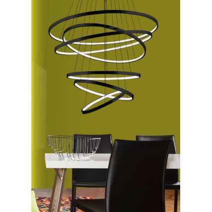 Azzardo AZ2923 - LED Dimming chandelier on a string WHEEL 6xLED/140W/230V