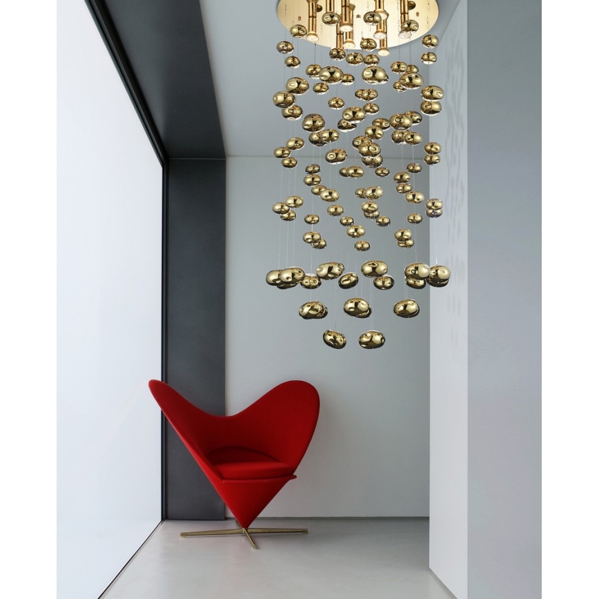 Azzardo AZ3073 - Chandelier on a string LUVIA 9xGU10/40W/230V