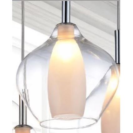 Azzardo AZ3074 - Chandelier on a string AMBER 1xG9/40W/230V