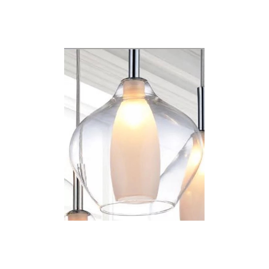 Azzardo AZ3074 - Chandelier on a string AMBER 1xG9/40W/230V