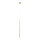 Azzardo AZ3156 - LED chandelier on a string LOUISE LED/3W/230V golden