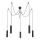 Azzardo AZ3405 - Chandelier on a string LOCUS 5xGU10/35W/230V