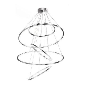 Azzardo AZ3417 - LED Dimmable chandelier on a string WHEEL LED/190W/230V polished chrome