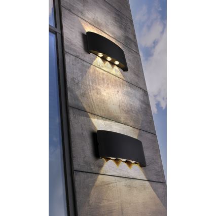 Azzardo AZ3484 - LED Outdoor wall light GINNA 6xLED/1W/230V IP54