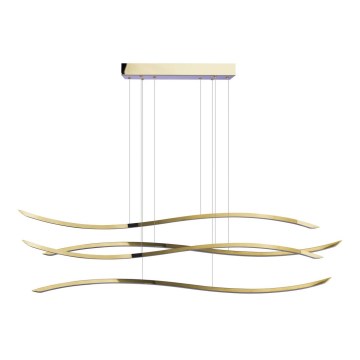 Azzardo AZ4058 - LED Dimmable chandelier on a string WAVES LED/70W/230V gold