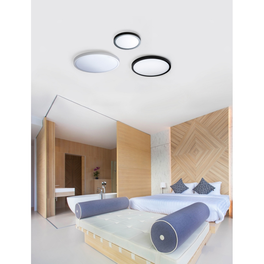 Azzardo AZ4243 - LED Ceiling light MALTA LED/24W/230V d. 30 cm black