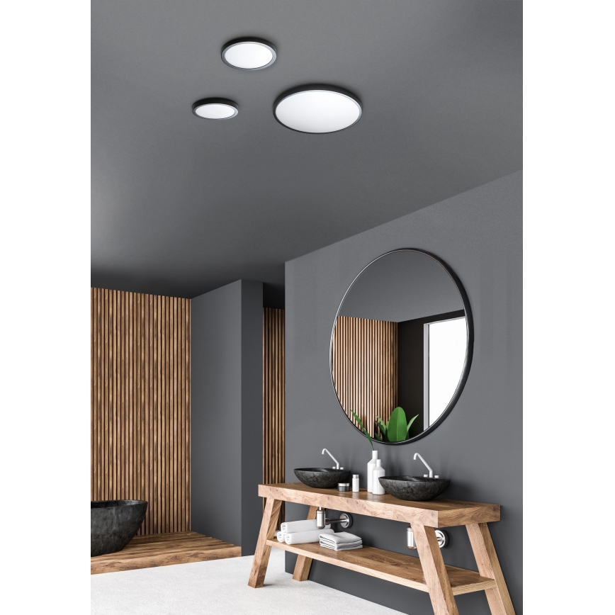 Azzardo AZ4251 - LED Ceiling light MALTA LED/40W/230V d. 50 cm 3000K black