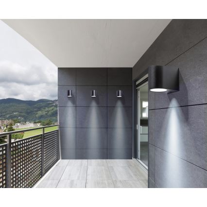 Azzardo AZ4265 - Outdoor wall light RIMINI 1xGU10/35W/230V IP54 round