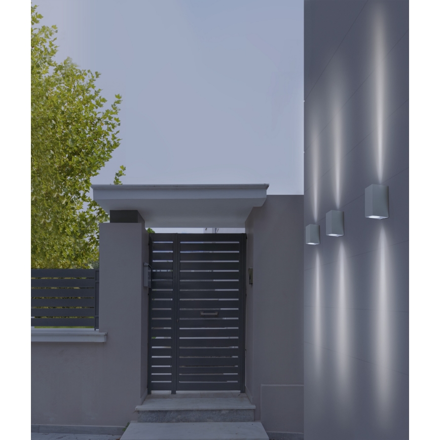 Azzardo AZ4267 - Outdoor wall light RIMINI 1xGU10/35W/230V IP54 square