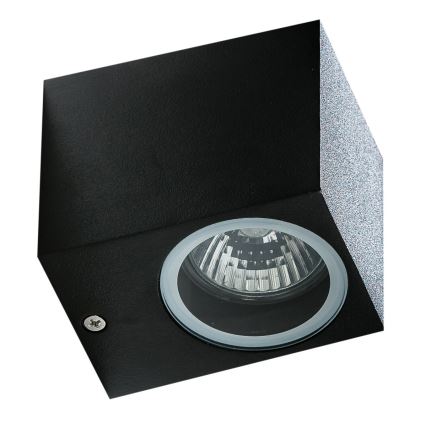 Azzardo AZ4267 - Outdoor wall light RIMINI 1xGU10/35W/230V IP54 square