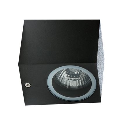 Azzardo AZ4267 - Outdoor wall light RIMINI 1xGU10/35W/230V IP54 square