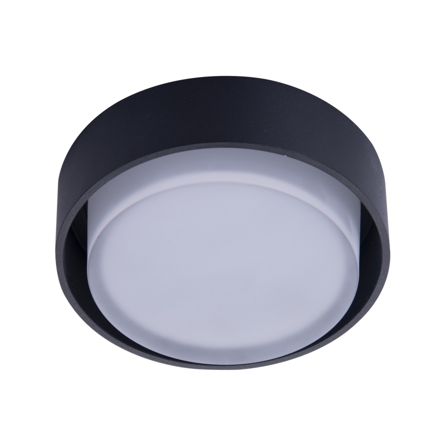 Azzardo AZ4389 - LED Bathroom recessed light KASTORIA LED/7W/230V IP44 black