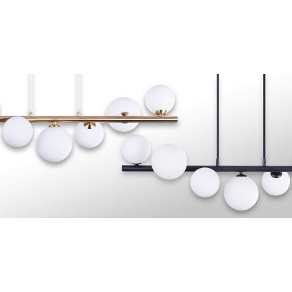 Azzardo AZ4406 - Chandelier on a string SYBILLA 7xG9/25W/230V black